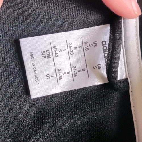Adidas jacket black like new, size S