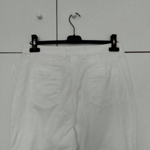 Lecomte white pants new, size 44, cotton blend