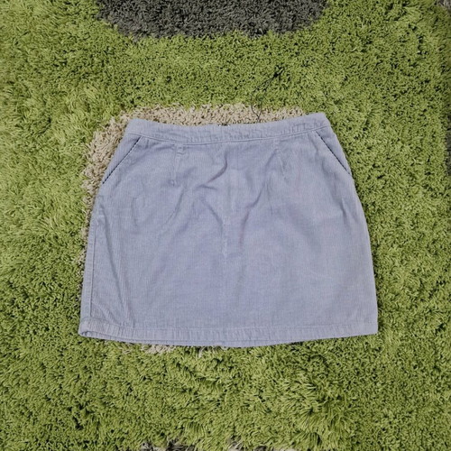 New Look light blue corduroy skirt size M new