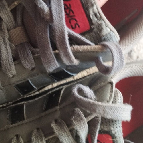 Asics Court H132Y sneakers used, size 41.5, gray and red