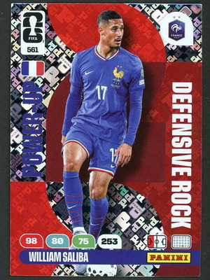 Κάρτα 2026 Panini World Cup Adrenalyn XL #561 Saliba Power Up σαν καινούργια