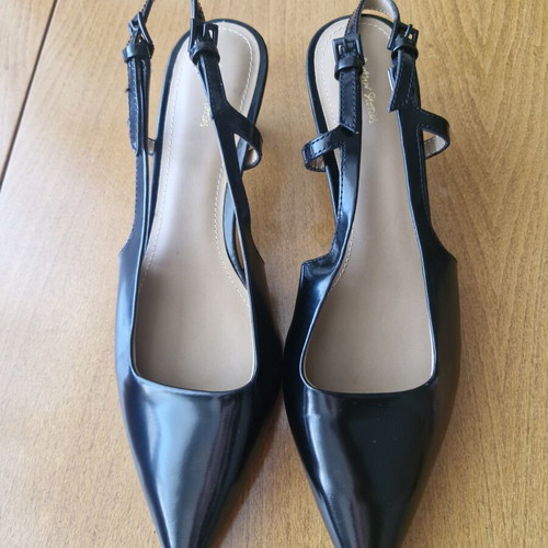 & Other Stories Black Slingback Heels Size 37 New