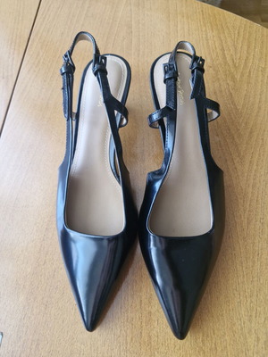 & Other Stories Black Slingback Heels Size 37 New