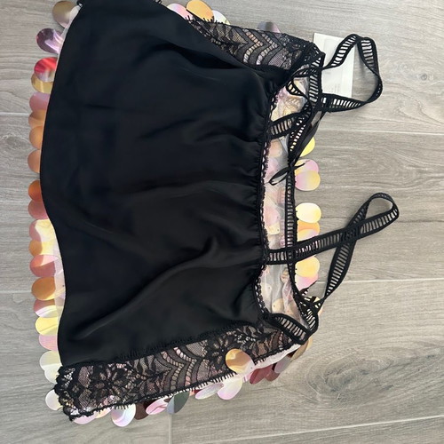 Dolce Domenica short top with sequins new, size S