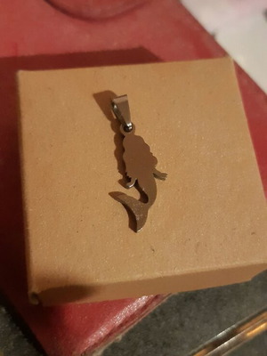 Mermaid stainless steel jewelry like new, gray
