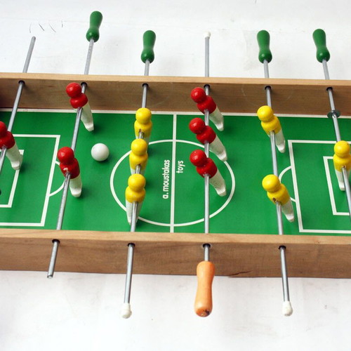 Vintage 90's wooden foosball Moustakas new