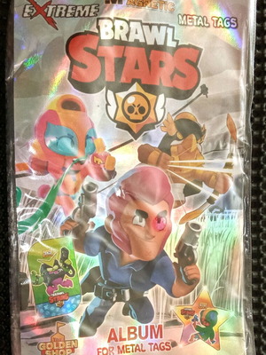 Μαγνητικές μεταλλικές τάπες Brawl Stars μεταχειρισμένες, άλμπουμ συλλογής
