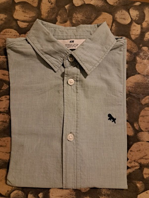 H&M Boys' Dress Shirt 128 cm like new, blue