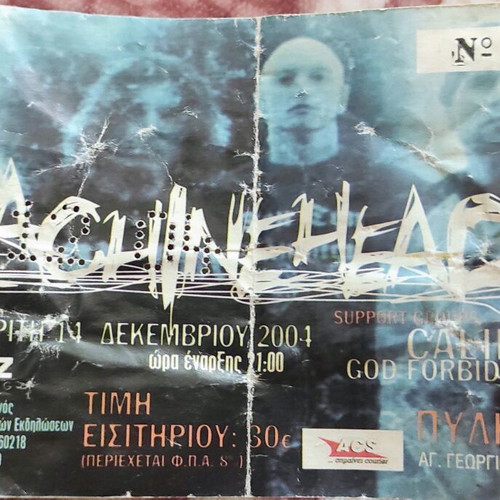 MachineHead collectible ticket with support Caliban and God Forbid used