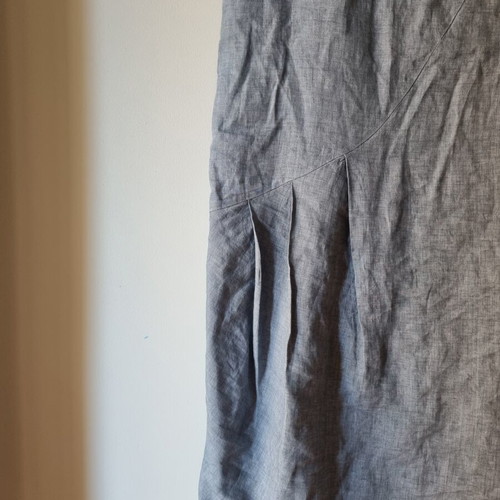 Barco linen dress size S-M like new, gray and blue