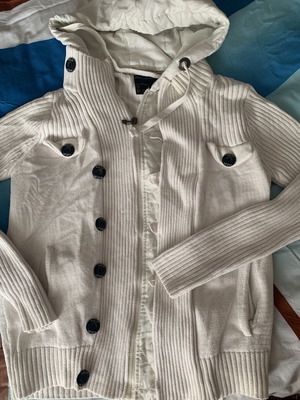 Ζακέτα ανδρική medium άσπρη