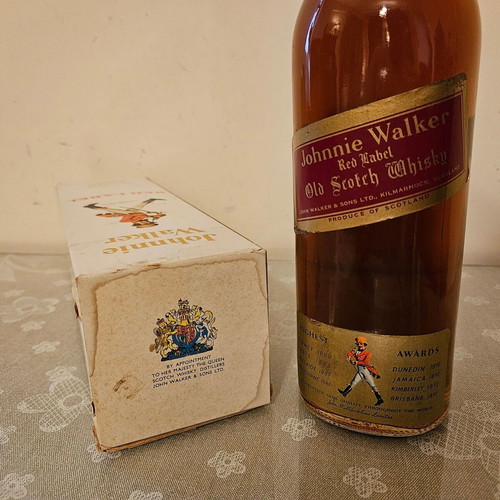 Johnnie Walker Red Label Scotch Whisky new, sealed with original box