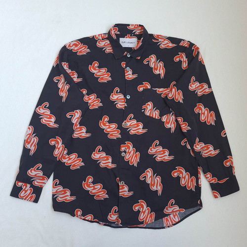 Our Legacy men's long sleeve shirt used, size L/XL, colorful