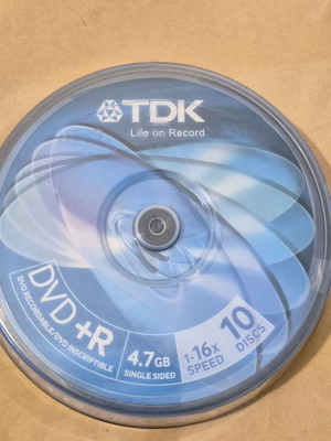 TDK DVD+R 4.7GB σφραγισμένη συσκευασία 10 δίσκων καινούργια