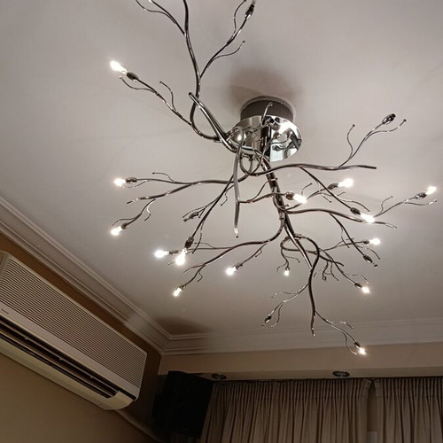 Ceiling lights like new, 2 with 18 bulbs and 1 with 24 bulbs