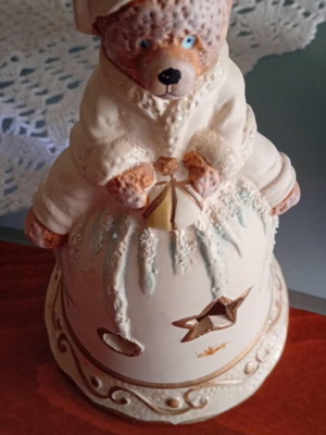 Christmas ceramic candle holder like new, 20cm