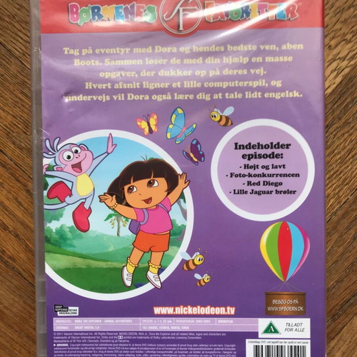 Dora Udforskeren DVD new, children's with Danish subtitles
