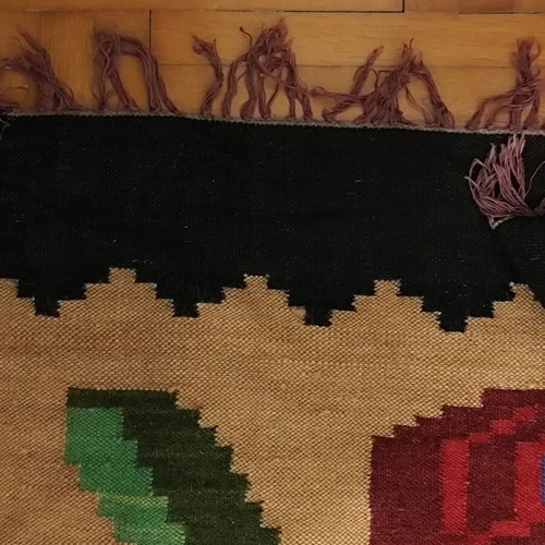 Handmade wool rug large, like new, dimensions 2.93x2.40