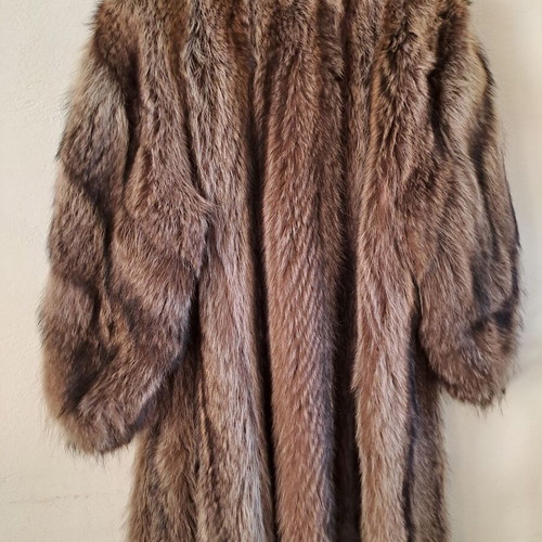 Natural fur coat like new ankle length