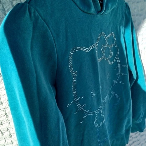 H&M sweatshirt like new, turquoise, size 12-14