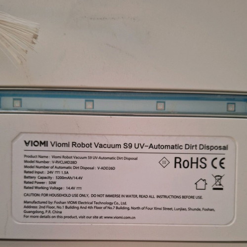 Viomi Robot Vacuum S9 UV like new