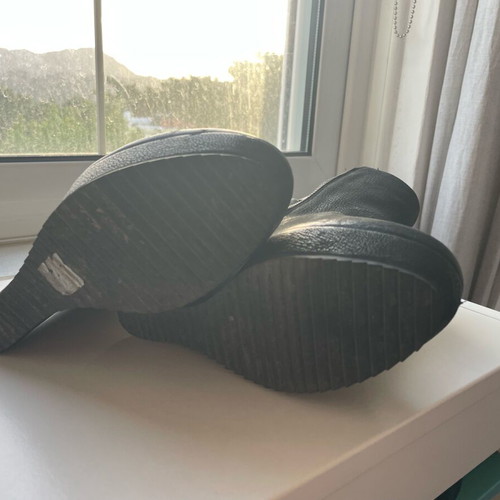 Aldo boots used, black leather, size 38