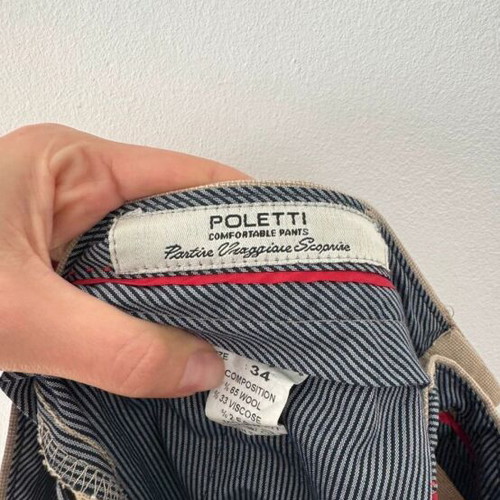Poletti beige pants like new, size L XL