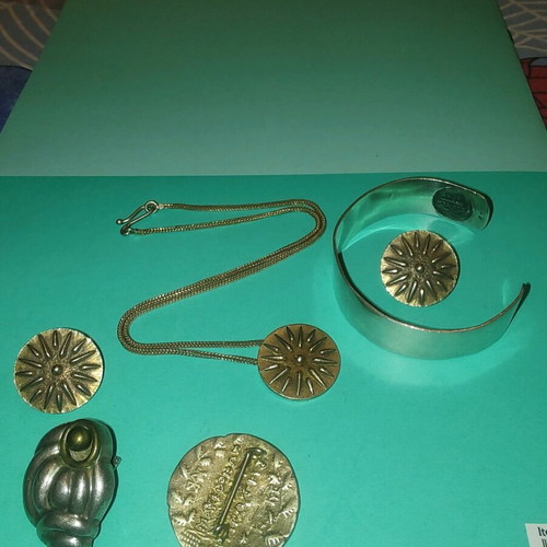 Zolotas jewelry like new, anniversary set with necklace, earrings and bracelet