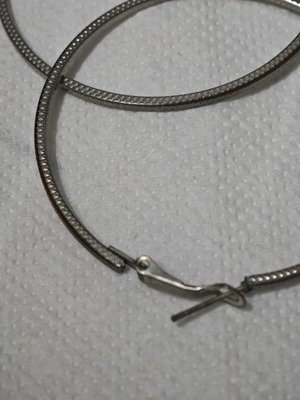 Hoop earrings used