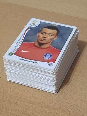 Panini FIFA World Cup Brasil 2014 stickers, lot of 193, new