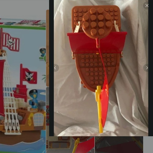 Abrick Ecoiffier Pirate Ship 3023 like new, complete without box