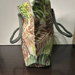 Large multicolored straw shoulder bag new