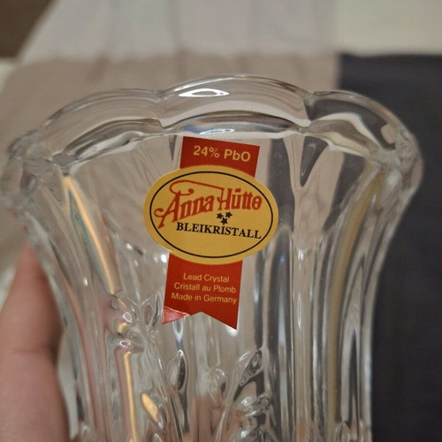 Crystal vase new, small charming
