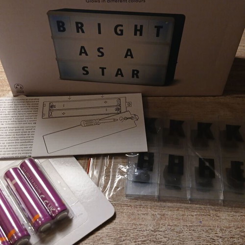 Light box new, intact in packaging