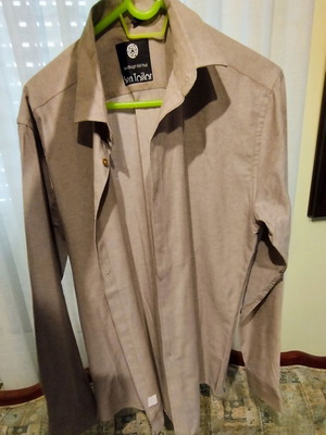 Ben Tailor men's shirt new, gray and beige, size L