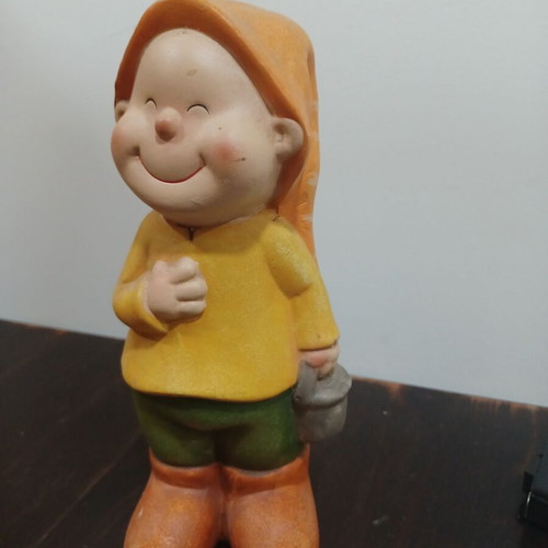Ceramic decorative gnome like new, height 24 cm