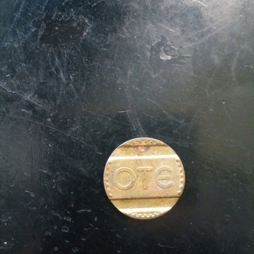 OTE telephone token 1967 used