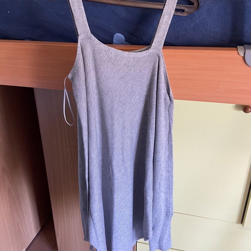 Zara long knitted dress like new, gray, size M