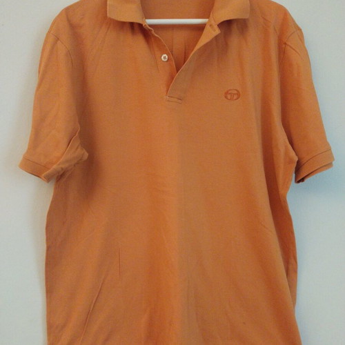Sergio Tacchini men's polo shirt XL, like new, orange