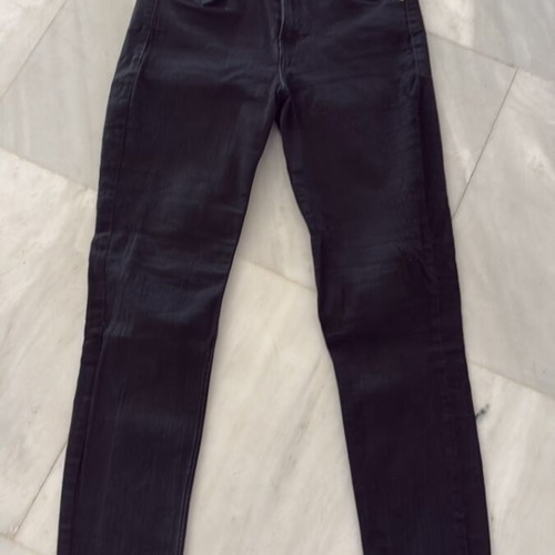 Zara black straight-leg jeans like new, size L