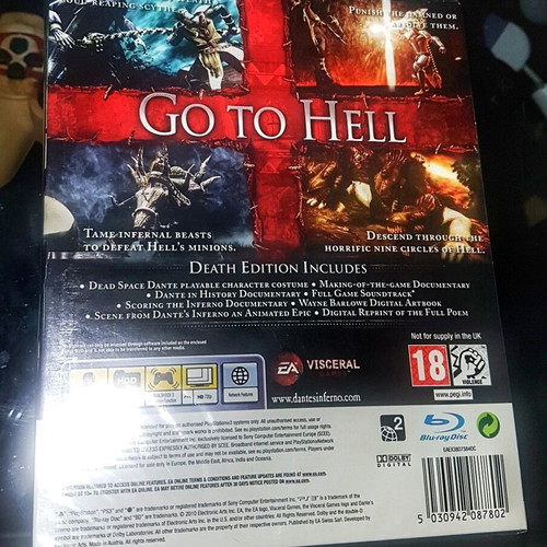 Dante's Inferno Death Edition Lenticular Cover PS3 New