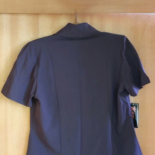 Karina women's blouse new, purple, short sleeve, plus sizes