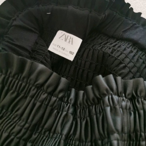 Zara kids leather skirt 152 cm used, black