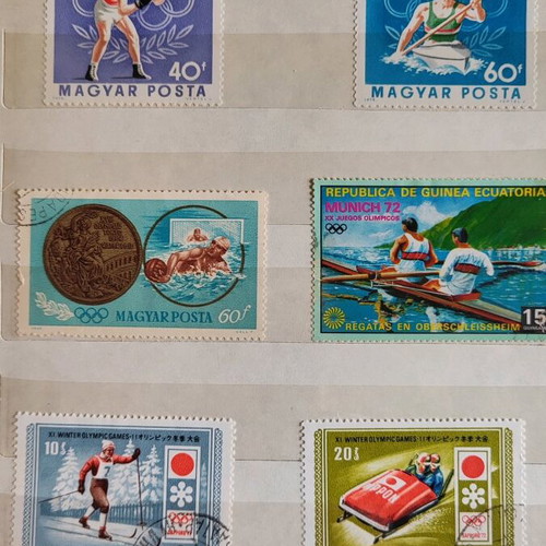 Συλλογή σφραγισμένων γραμματοσήμων μεταχειρισμένη, δεκαετίες 70-80