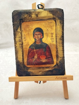 Orthodox icon of Saint Paraskevi handmade, new