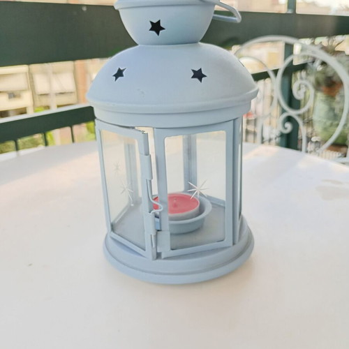 Metal lantern like new for tealight