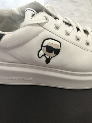 Karl Lagerfeld leather platform sneakers