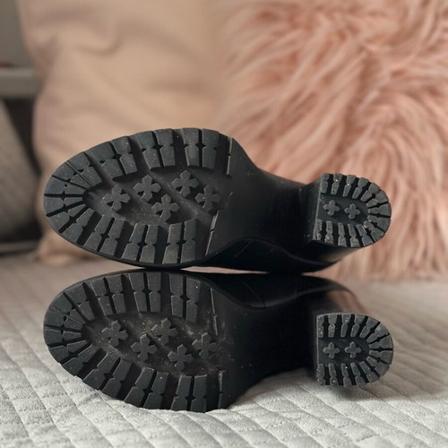 Migato ankle boots with 7 cm heel, like new, black, size 38