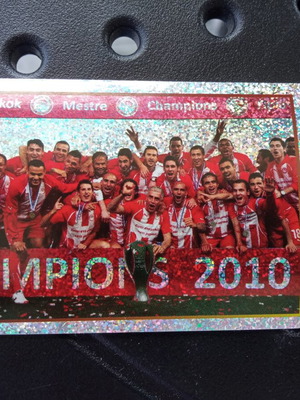 Panini Superleague Greece 2012 Sticker No14 Used, Olympiakos Team