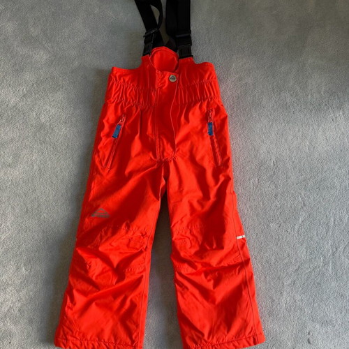 McKinley kids snow pants 5 years like new, orange